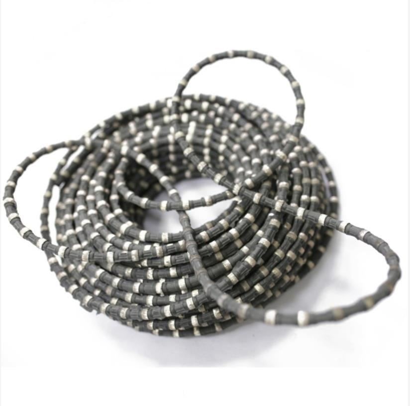 Diamond wire saw stone cutting